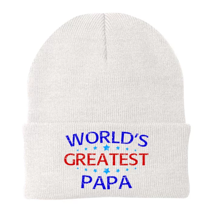 World's Greatest Papa Knit Cap Winter Beanie