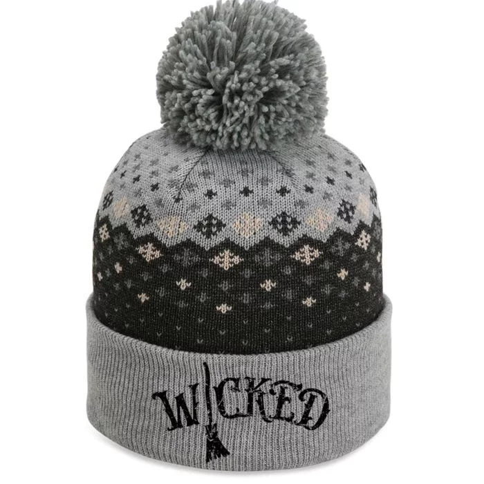 Wicked Graphic Quote Halloween Witchcraft Wiccan The Baniff Cuffed Pom Beanie