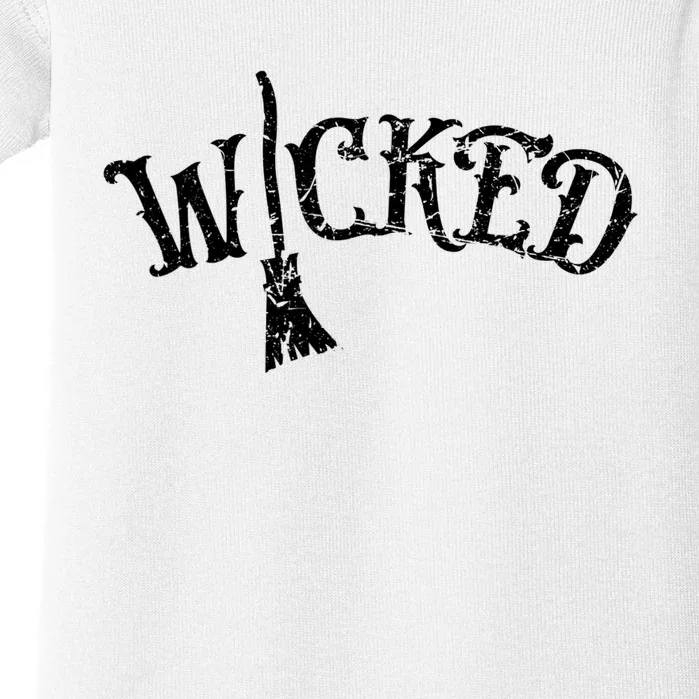 Wicked Graphic Quote Halloween Witchcraft Wiccan Baby Bodysuit