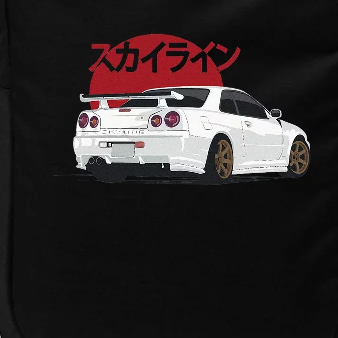 White Gt R 34 JDM Skyline Impact Tech Backpack