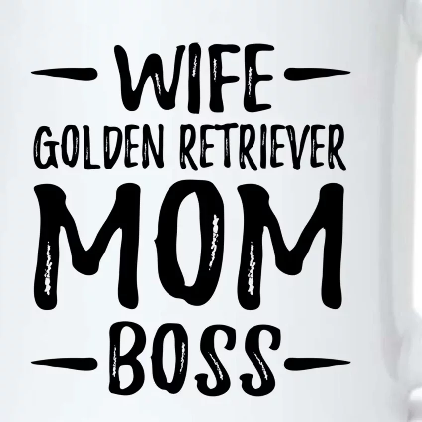 Wife Golden Retriever Mom Boss Dog Mom Gift Idea Gift Black Color Changing Mug