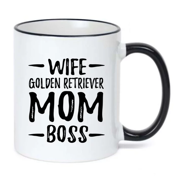 Wife Golden Retriever Mom Boss Dog Mom Gift Idea Gift Black Color Changing Mug