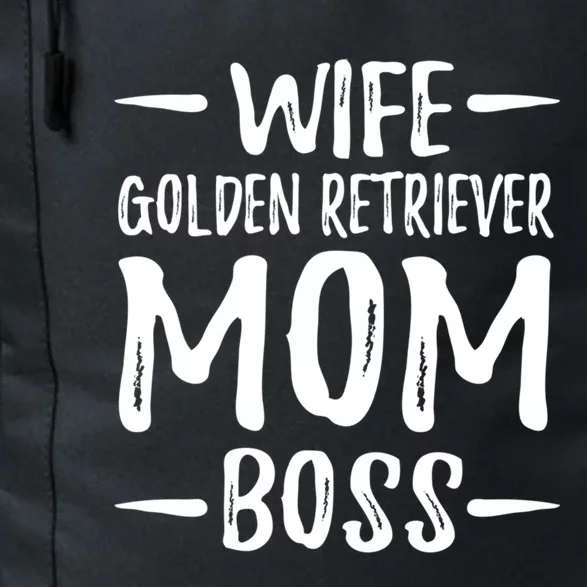 Wife Golden Retriever Mom Boss Dog Mom Gift Idea Gift Daily Commute Backpack