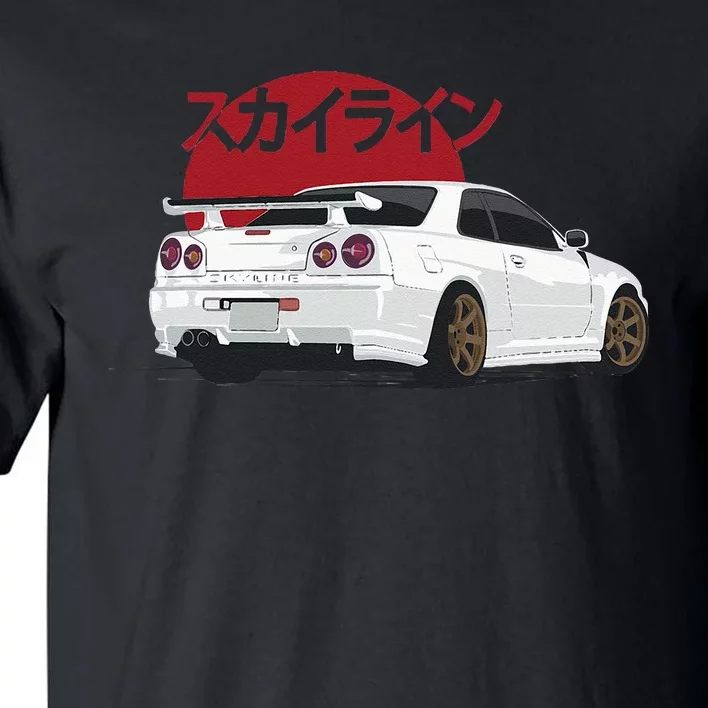 White Gt R 34 JDM Skyline Tall T-Shirt