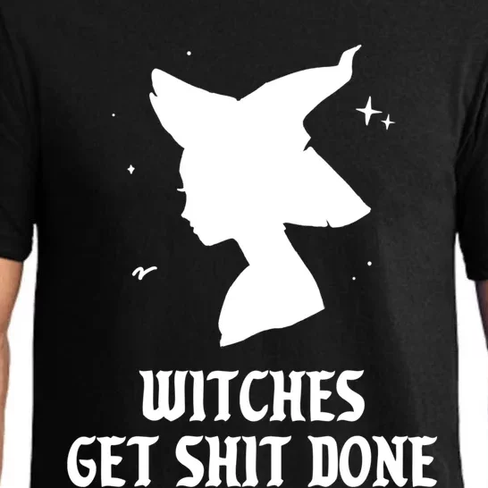 Witches Get Shit Done Funny Spooky Vibes Halloween Costume Meaningful Gift Pajama Set