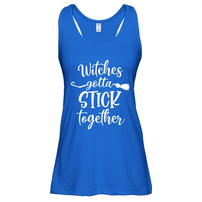 Witches Gotta Stick Together Halloween Gift Wife Mom Witch Cool Gift Ladies Essential Flowy Tank