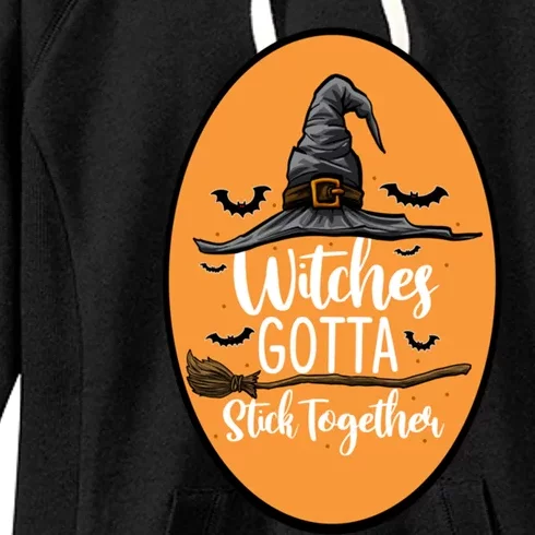 Witches Gotta Stick Together Gift Women's Fleece Hoodie