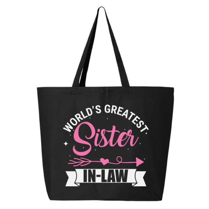 World's Greatest Sisterinlaw From Brotherinlaw 25L Jumbo Tote