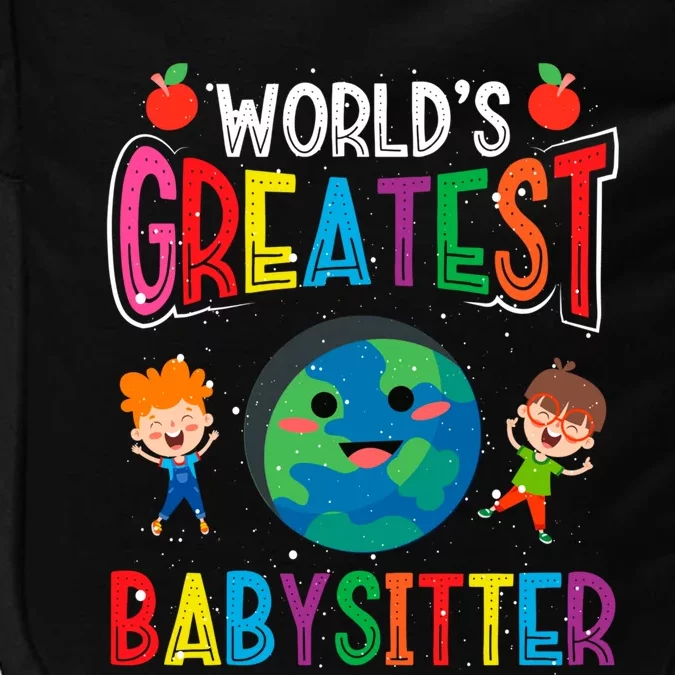 Worlds Greatest Sitter Backprint Sitter Gift Impact Tech Backpack