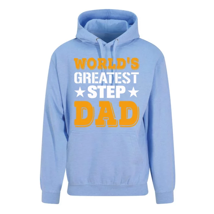 World's Greatest Stepgiftdad Funny Stepfather Gift Unisex Surf Hoodie