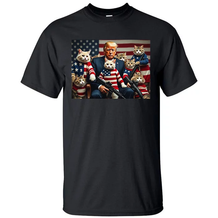 We’Re Gonna Save The Cats Funny Trump Vote 2024 America Gift Tall T-Shirt