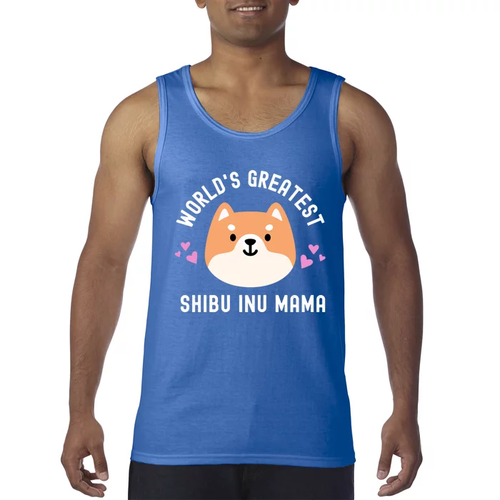 World's Greatest Shiba Inu Mama Cute 'S Dog Mom Funny Gift Tank Top