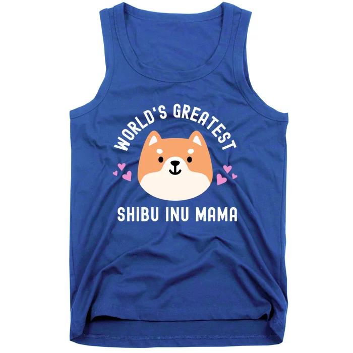 World's Greatest Shiba Inu Mama Cute 'S Dog Mom Funny Gift Tank Top