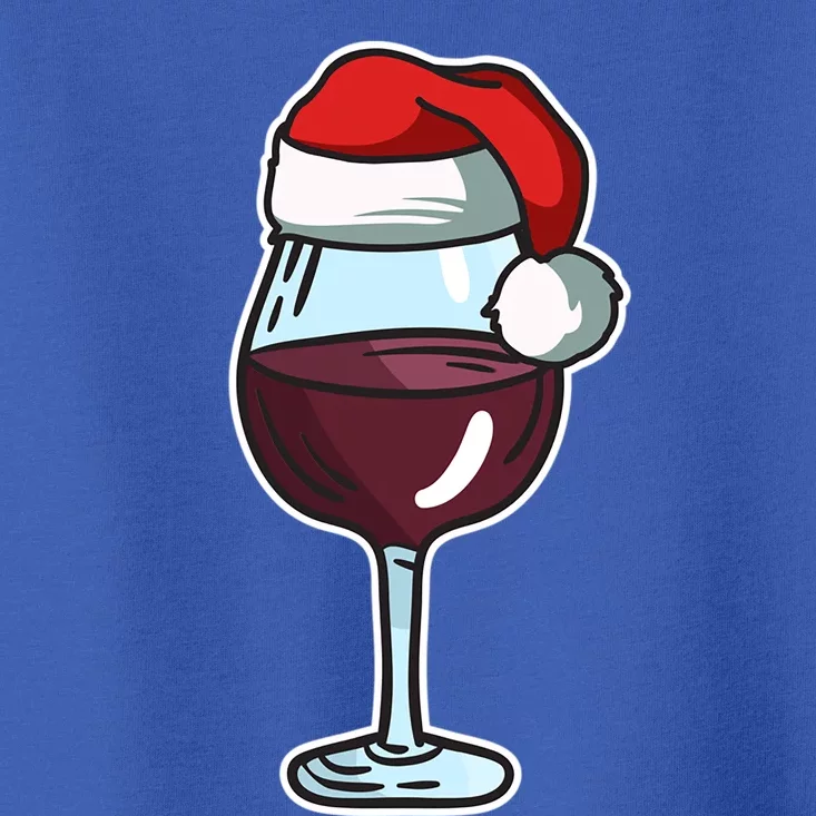 Wine Glass Santa Hat Ing Cool Christmas Funny Gift Toddler T-Shirt