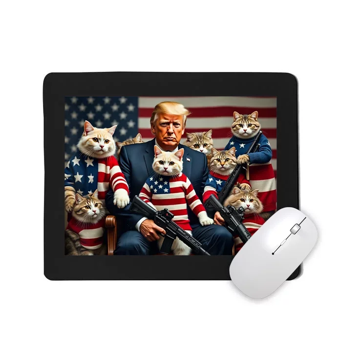 We’Re Gonna Save The Cats Funny Trump Vote 2024 America Mousepad