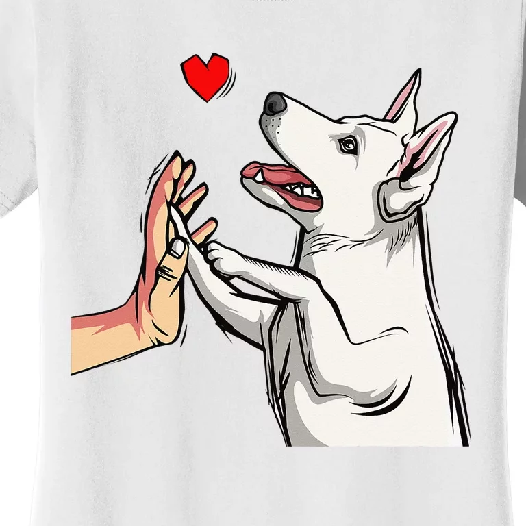 White German Shepherd Love Dog Mom Women's T-Shirt