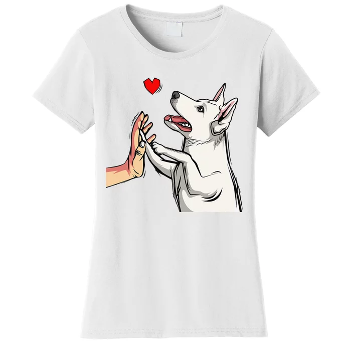 White German Shepherd Love Dog Mom Women's T-Shirt