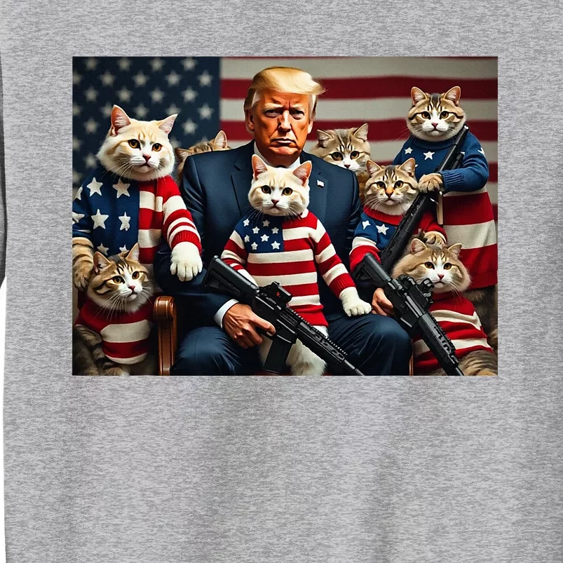 We’Re Gonna Save The Cats Funny Trump Vote 2024 America Tall Sweatshirt