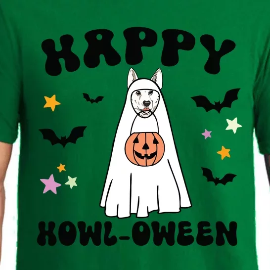 White German Shepherd Boo Ghost Dog Happy Halloween Costume Pajama Set