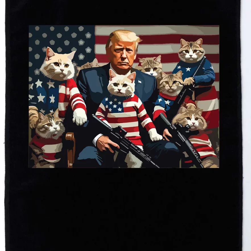 We’Re Gonna Save The Cats Funny Trump Vote 2024 America Platinum Collection Golf Towel