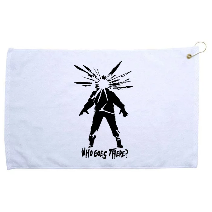 Who Goes There Grommeted Golf Towel