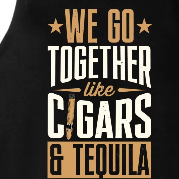 We Go Together Like Cigars Ladies Tri-Blend Wicking Tank