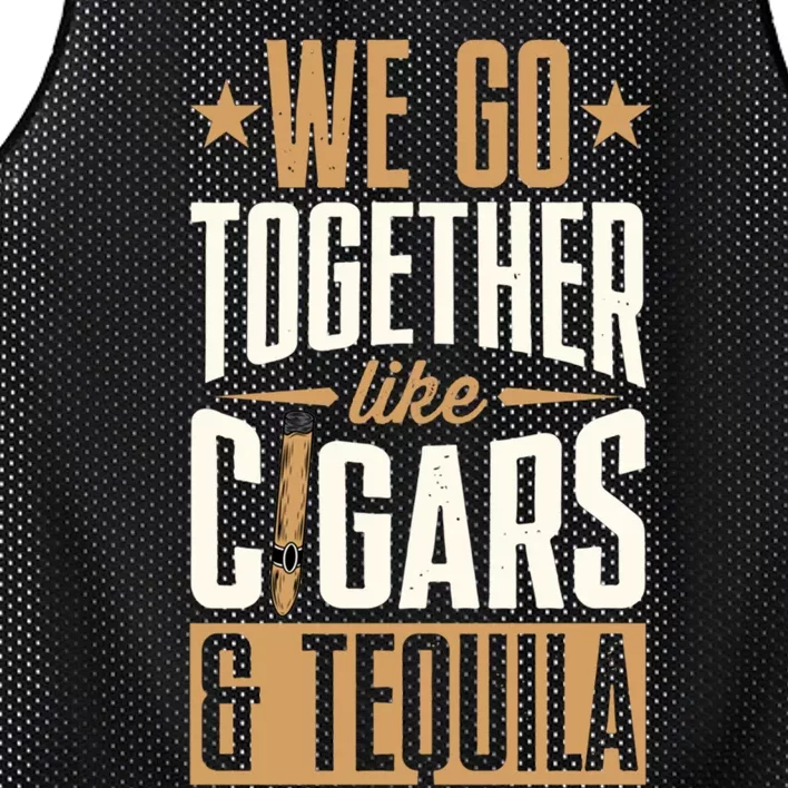 We Go Together Like Cigars Mesh Reversible Basketball Jersey Tank