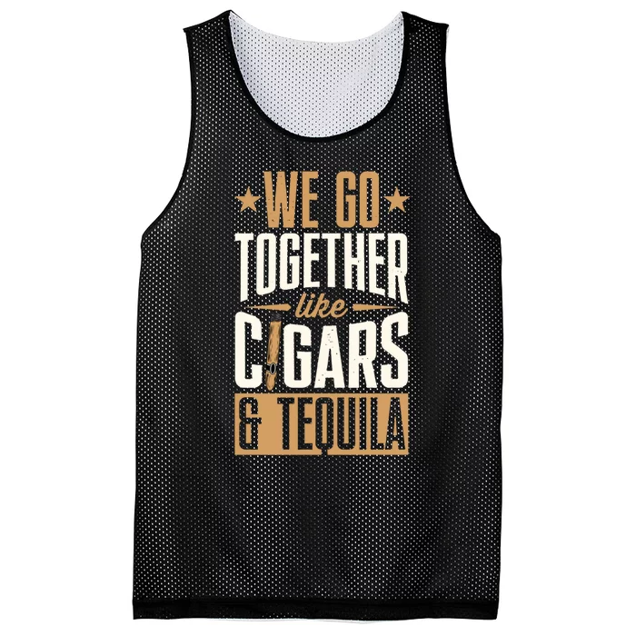 We Go Together Like Cigars Mesh Reversible Basketball Jersey Tank