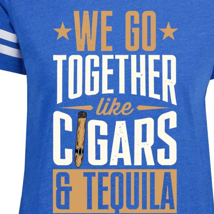 We Go Together Like Cigars Enza Ladies Jersey Football T-Shirt