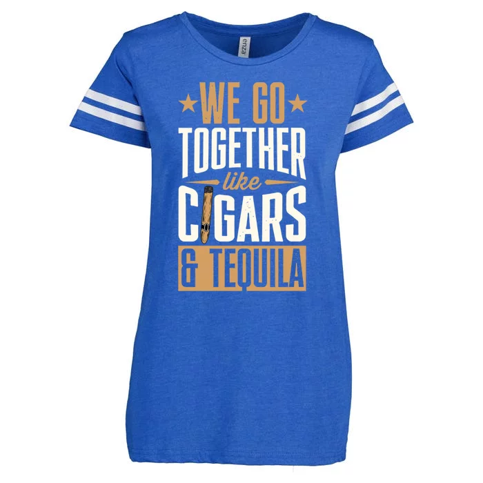 We Go Together Like Cigars Enza Ladies Jersey Football T-Shirt