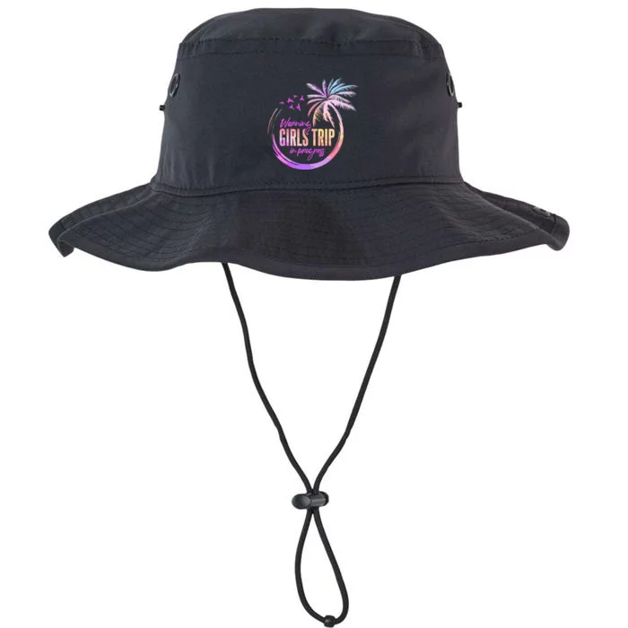 Warning Girl Trip In Progress Vacation Legacy Cool Fit Booney Bucket Hat