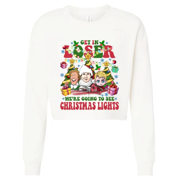 We’Re Going To See Christmas Lights Movie Comedy Friends Xmas Kevin Cropped Pullover Crew