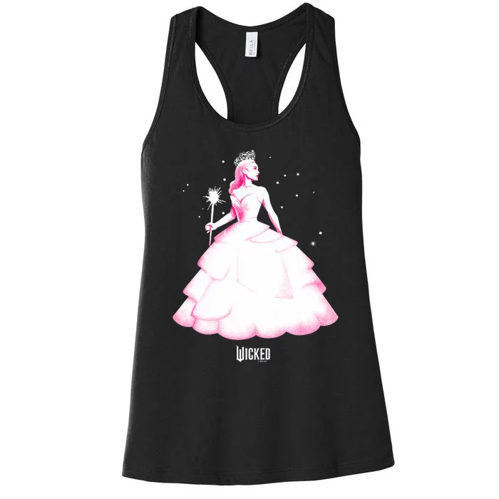 Wicked Glinda Tonal Pose Women's Racerback Tank