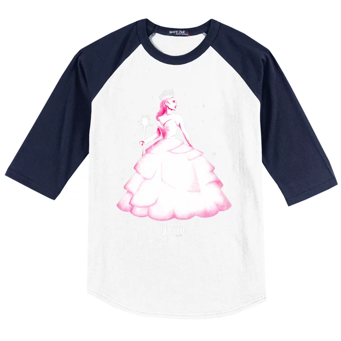 Wicked Glinda Tonal Pose Baseball Sleeve Shirt