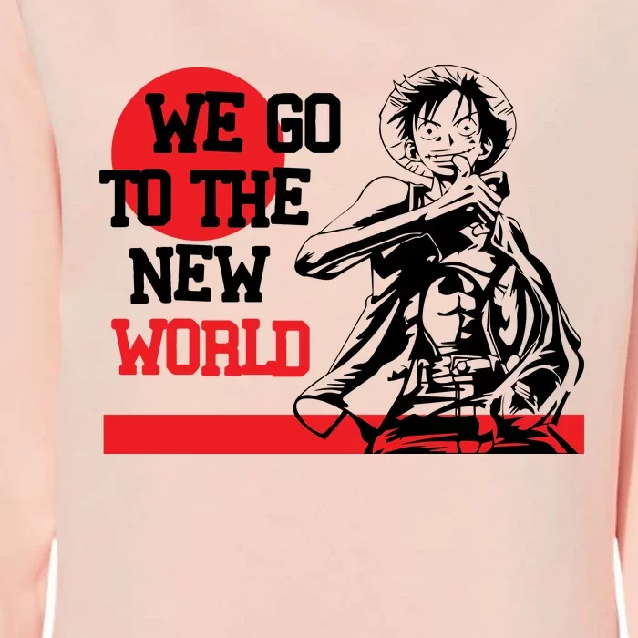 We Go To The New World Womens California Wash Sweatshirt