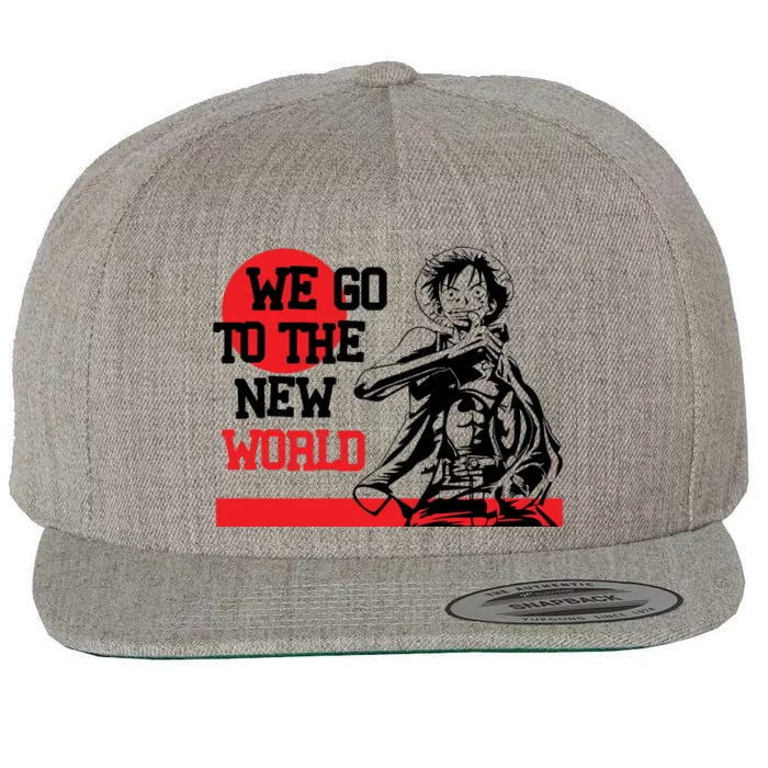 We Go To The New World Wool Snapback Cap