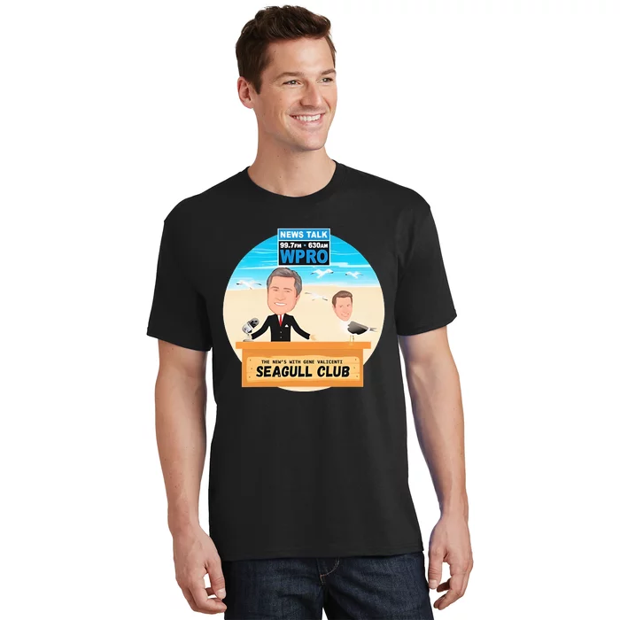 Wpro Gene The News With Gene Valicenti Seagull Club T-Shirt