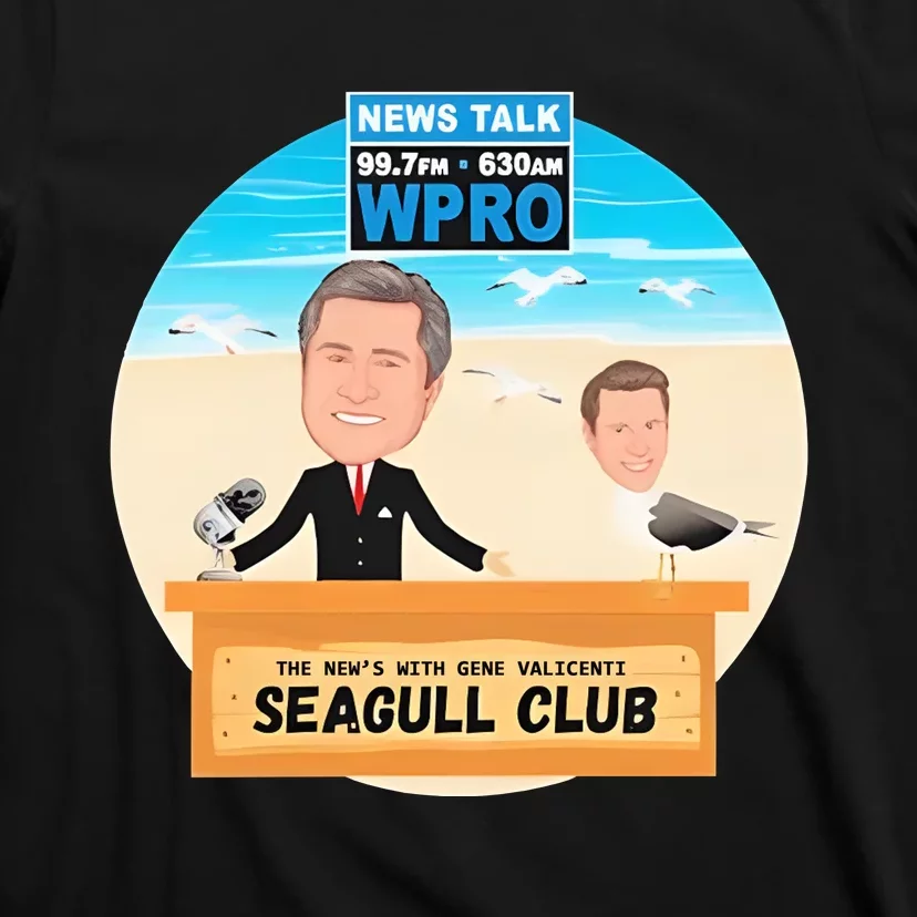 Wpro Gene The News With Gene Valicenti Seagull Club T-Shirt