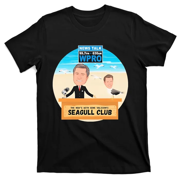 Wpro Gene The News With Gene Valicenti Seagull Club T-Shirt