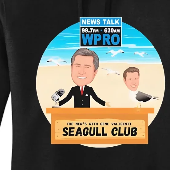 Wpro Gene The News With Gene Valicenti Seagull Club Women's Pullover Hoodie