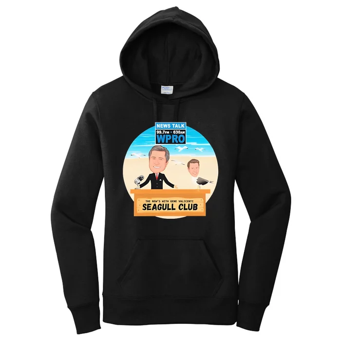 Wpro Gene The News With Gene Valicenti Seagull Club Women's Pullover Hoodie