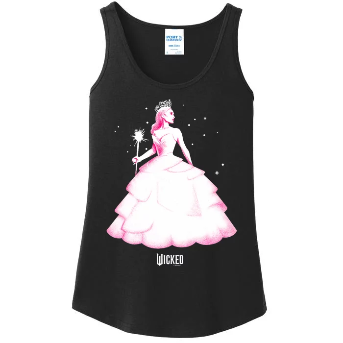 Wicked Glinda Tonal Pose Ladies Essential Tank