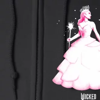 Wicked Glinda Tonal Pose Full Zip Hoodie