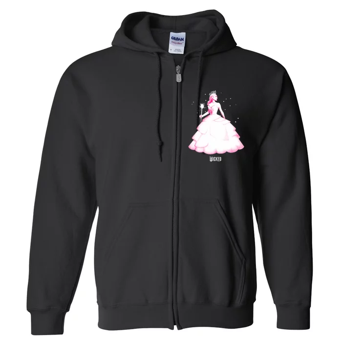 Wicked Glinda Tonal Pose Full Zip Hoodie