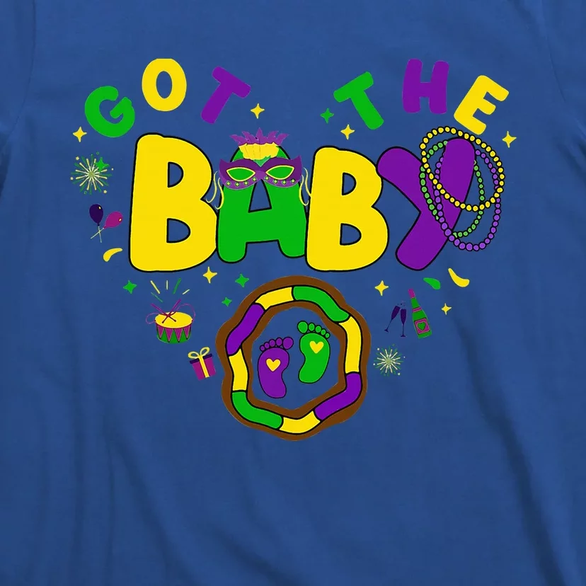 We Got The Baby Pregnancy Announcement Funny Mardi Gras T-Shirt