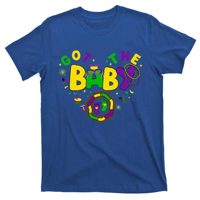 We Got The Baby Pregnancy Announcement Funny Mardi Gras T-Shirt