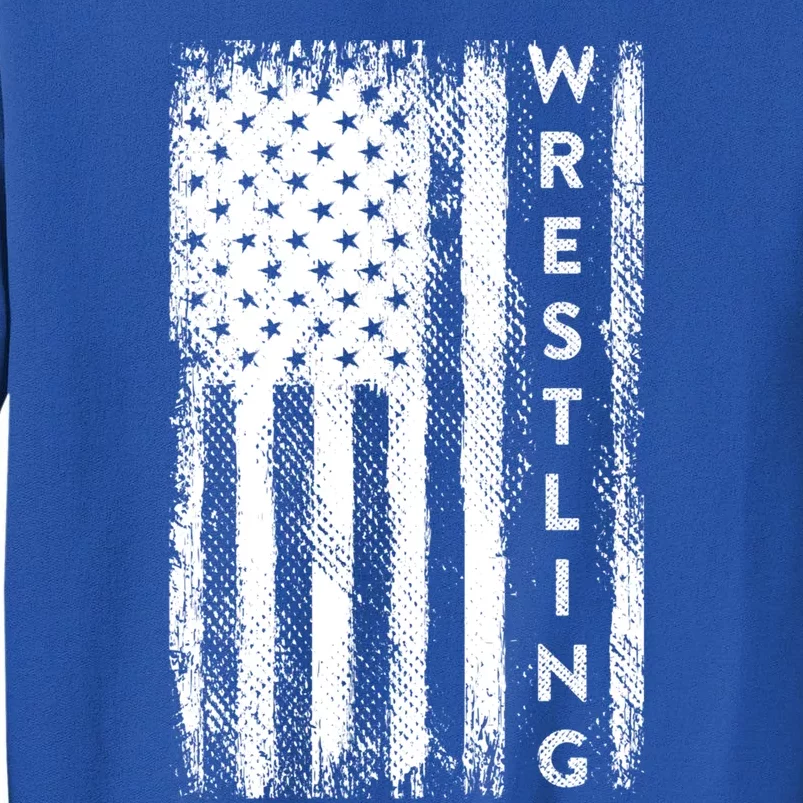 Wrestling Gift Usa American Flag Wrestling Gift Sweatshirt