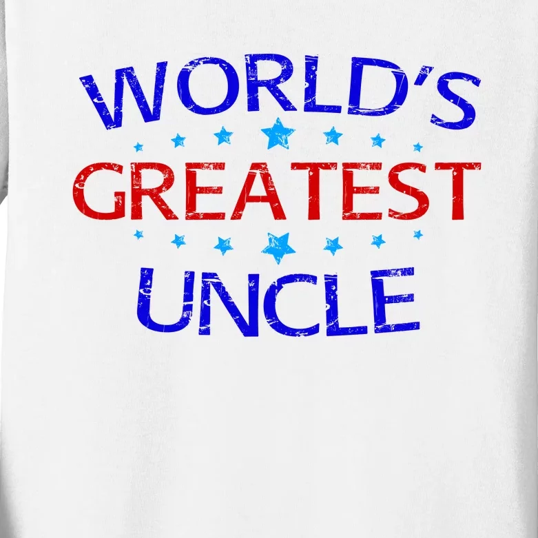 World's Greatest Uncle Kids Long Sleeve Shirt