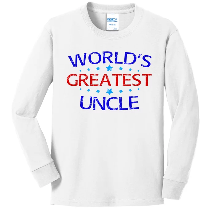 World's Greatest Uncle Kids Long Sleeve Shirt