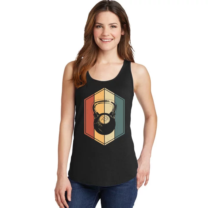 Workout Gifts Vintage Kettlebell Fitness Gym Weight Lifting Ladies Essential Tank